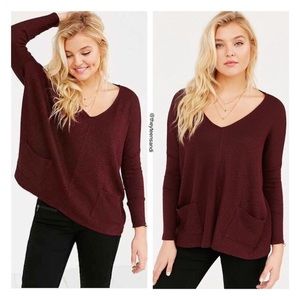 uo bdg maroon sweater